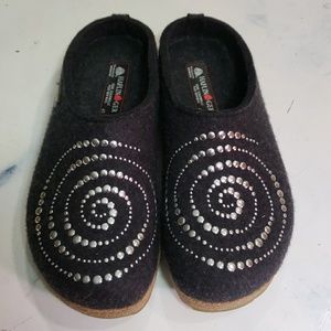Haflinger womens wool clog size 10